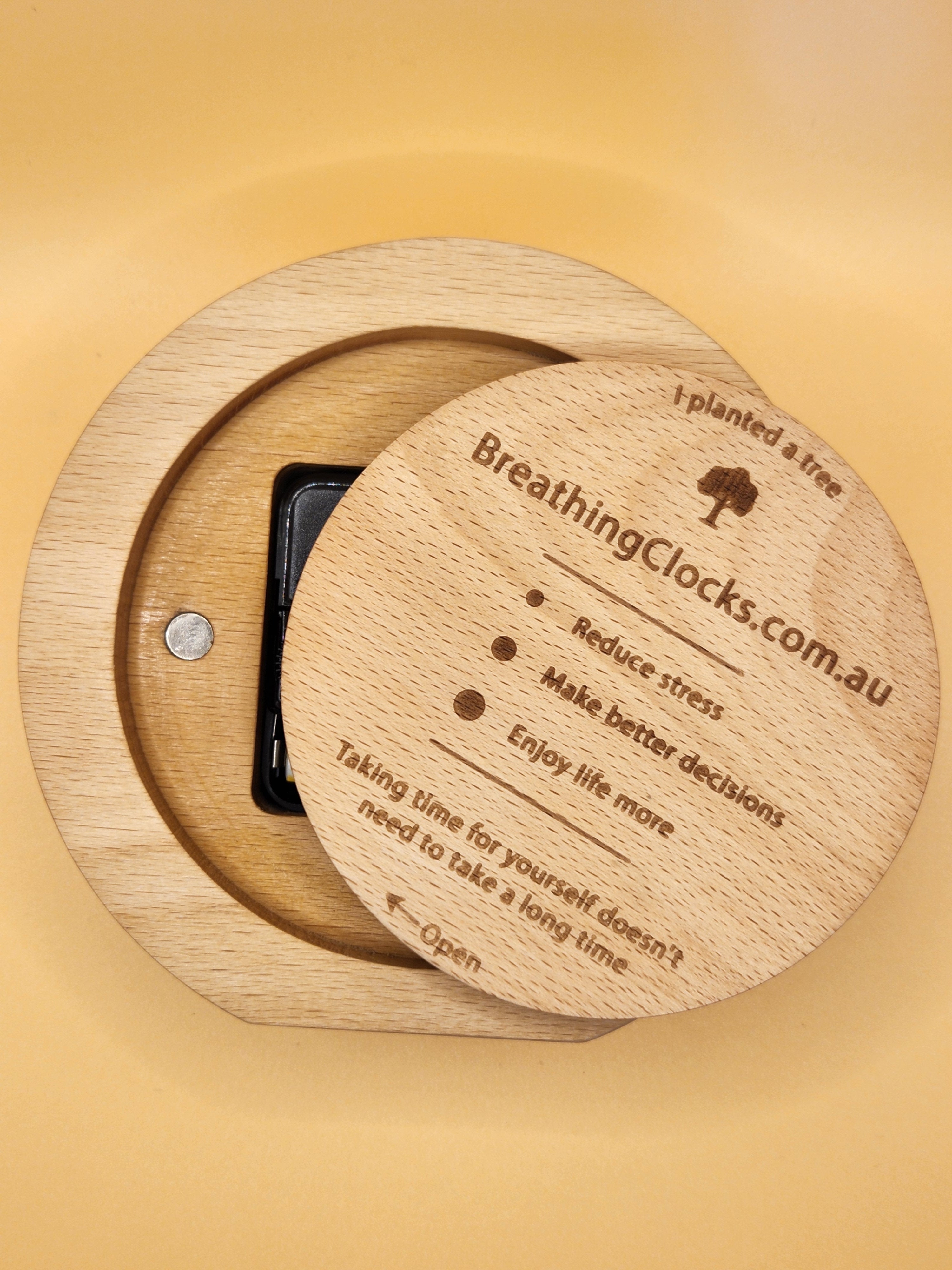 Reduce stress with Breathing Clocks. These mini meditations are a great way to stay calm at work and increase productivity. Also great for a Christmas present or new years resolution for those who want a fresh start. Use mindful breathing to manage anxiety and stay present to enjoy life more.